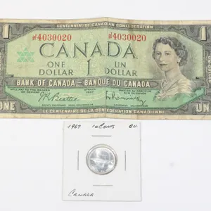 1967 CANADA .10 CENT SILVER COIN