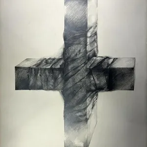 INGEBORG MOHR "WRAPPED FORM", 1974 DRAWING