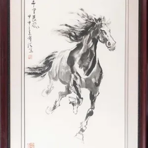 WU YAOQING GALLOPING HORSE INK PAINTING
