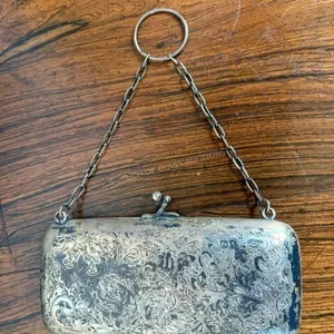Embossed Silverplate Purse/Clutch