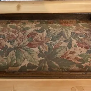 Antique Tray w/Floral Accent
