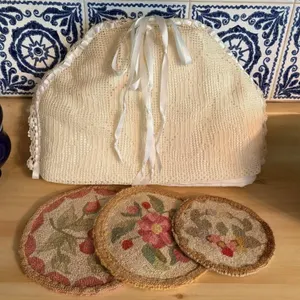 Hooked Rug Trivets Lot