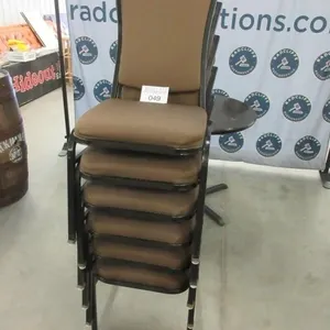 6 Dining Chairs, black & olive