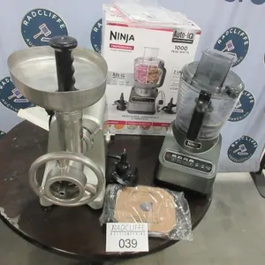 Ninja Pro. food processor, Cabela�s meat grinder