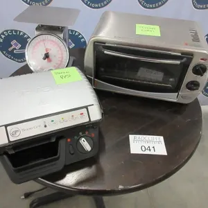 T-Fal SuperGrill, Betty Crocker toasteroven, scale
