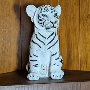 White Tiger Cub Figurine