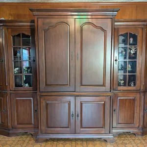 Lighted Large Wooden Entertainment Center