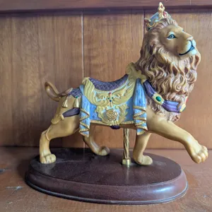 Royal Mounted Lion Figurine