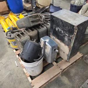 Baldor M3774T industrial motor w/ jerry cans & Mobile gas meter