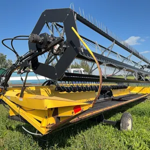 30’ New Holland 971 Straight cut Combine Header on Quality Header Transport, S/N 532002