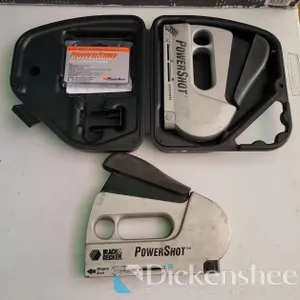 (2) BLACK AND DECKER POWER SHOT STAPLE GUNS, (1) W/CASE