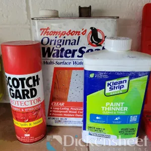 SCOTCH GUARD, THOMPSON WATER SEAL, & KLEEN STIP PAINT THINNER