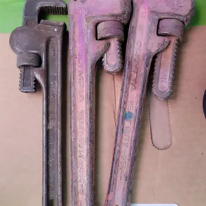(3) PIPE WRENCHES - (1)10 AND (2)14 INCH