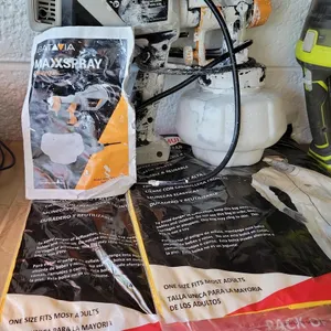 CORDED ELECTRIC PAINT SPRAY GUN W/(2) PACKS OF COVERALLS