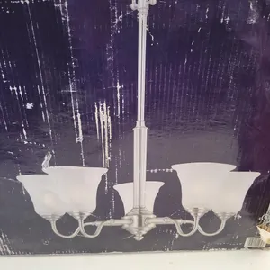 BRUSHED NICKEL 5-LIGHT CHANDELIER