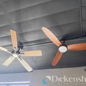 (2) LED LIGHTED CEILING FANS