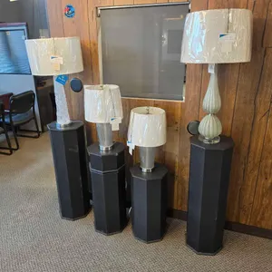 (4) TABLE LAMPS WITH DISPLAY PEDESTALS