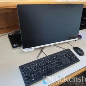 HP ELITE DESK MINI PC WITH MONITOR & ACCESSORIES