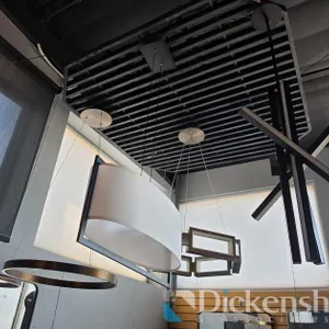 (4) METAL-FRAME LED PENDANT FIXTURES