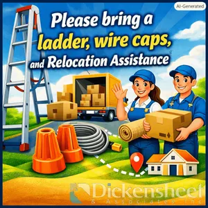 NOTE: THE ITEMS FOR REMOVAL WILL REMAIN IN THEIR PRESENT