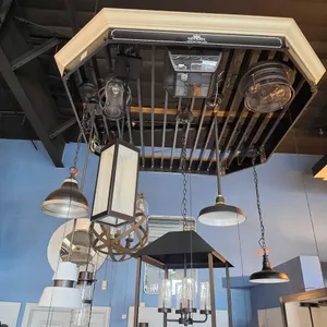 (10) QUOIZEL CHANDELIERS & CEILING LIGHTS