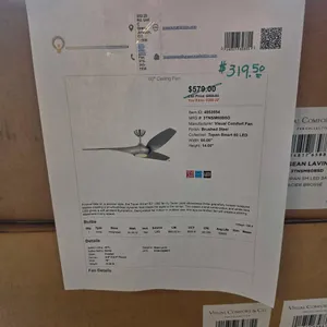(2) VISUAL COMFORT BOXED CEILING FANS