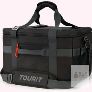 new TOURIT Soft-Sided Cooler Bag, 48 cab  Capacity, Black, Insulated, Leak-Proof, Portable