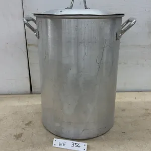 Turkey Fryer Pot with Lid; 10-15lb and 10-18lb Oil Level Markings