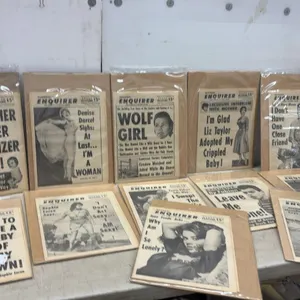1960's National Enquirer Newspapers, "The World's Liveliest Paper", All 13 Packaged