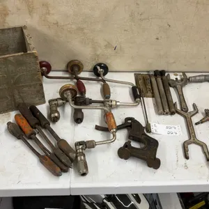 Lot of Braces, Wrenches, Shears, Soldering Irons