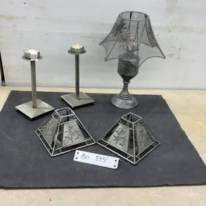 Metal Candle Holders and Shades, and Table Candle Lamp