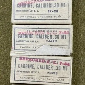 250 rnds US military .30 Carbine Ammo