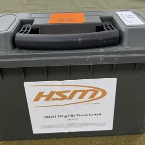 200 rnds HSM 7.62x51mm Tracer Ammo & Can
