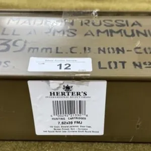 640 rnds Sealed Can Russian 7.62x39mm Ammo