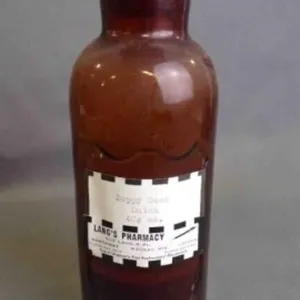 Antique John Wyeth & Brother Brown Amber Glass