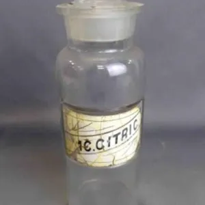 Antique Glass Pharmacy Herb/Seasoning Bottle w/Lid