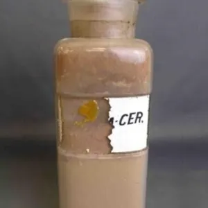 Antique Glass Pharmacy Herb/Seasoning Bottle w/Lid