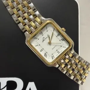 Vintage Lorelli Two Tone Tank Style Watch