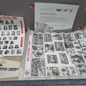 Posters, Pennant & Certificate.