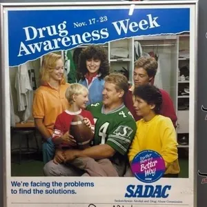 Framed SADAC Poster For Drug Awareness Week