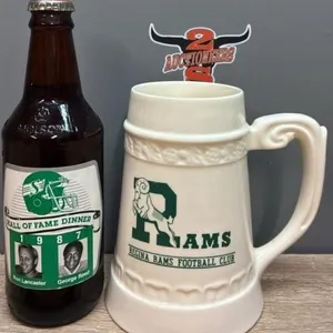 Regina Rams Beer Stein & Molson Sask. Roughrider