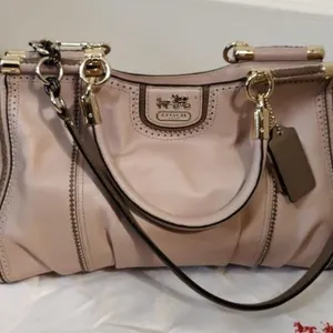 COACH� "Madison Pinnacle Carrie" Blush Satchel Bag
