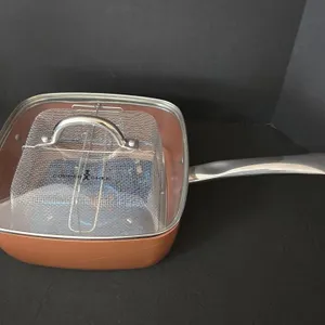 New 9.5"  Copper Chef Nonstick Deep Square