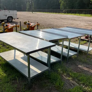 QTY OF (4) STAINLESS STEEL TABLES