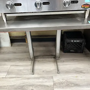stainless steel prep table, 42”x30”x28.5”