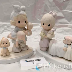 LOT OF (2) PRECIOUS MOMENTS PORCELAIN FIGURINES