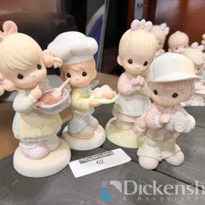 (4) PRECIOUS MOMENTS PORCELAIN FIGURINES