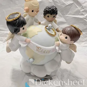 (1) LARGE PRECIOUS MOMENT FIGURINE " HIS LOVE WILL UPHOLD THE WORLD"