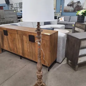 Wood Floor Lamp, 57"