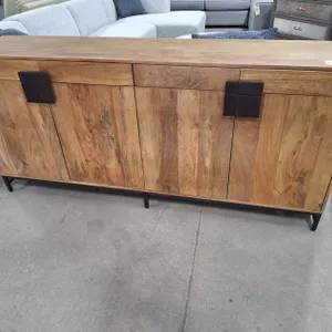 Crestview Collection Mango Wood 4 Door/4 Drawer Sideboard, 74"x16"